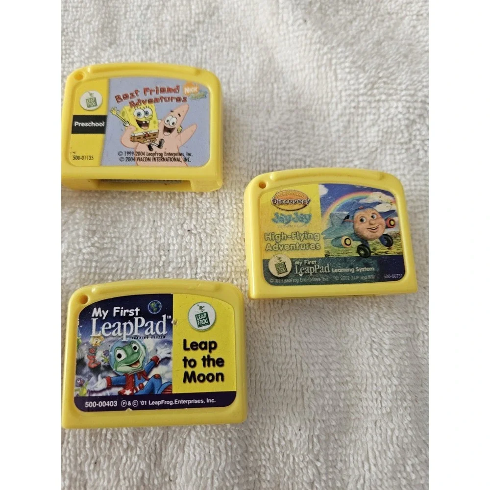 My First Leappad Games Lot Of Six SpongeBob, Disney, Jayjay